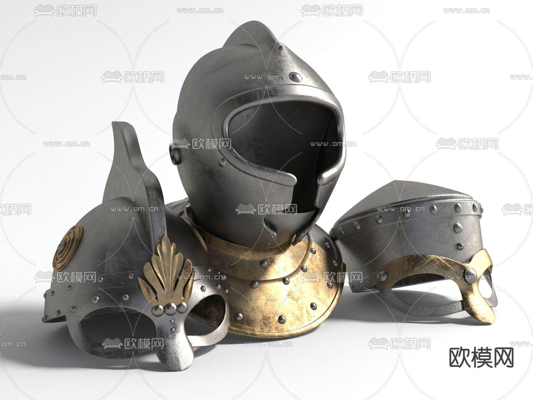 头盔 盔甲 装饰摆件3d模型下载