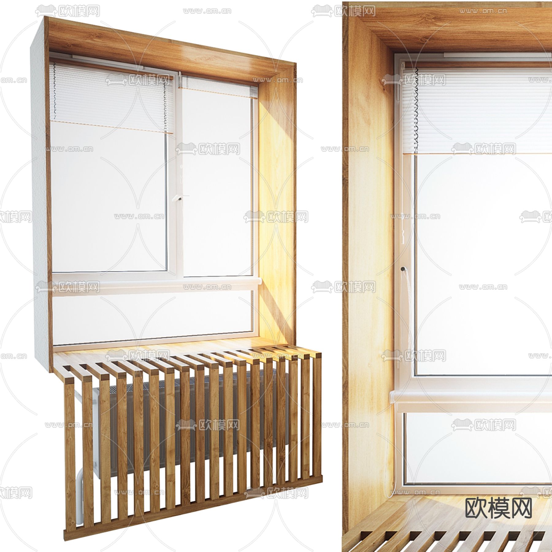 北欧窗户 推拉窗户3d模型下载