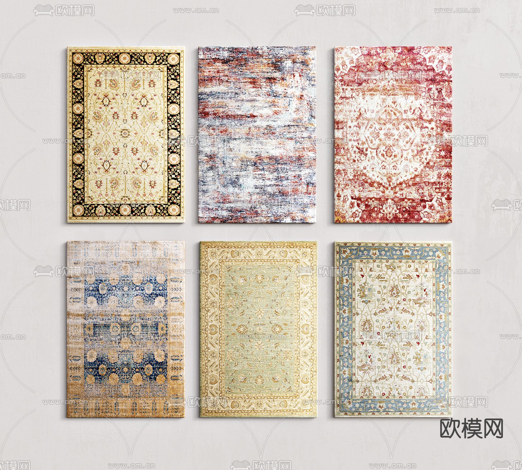 地毯 方毯3d模型下载