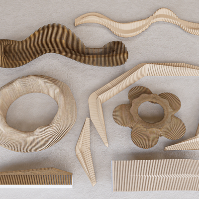  现代景观座椅公用椅su模型 