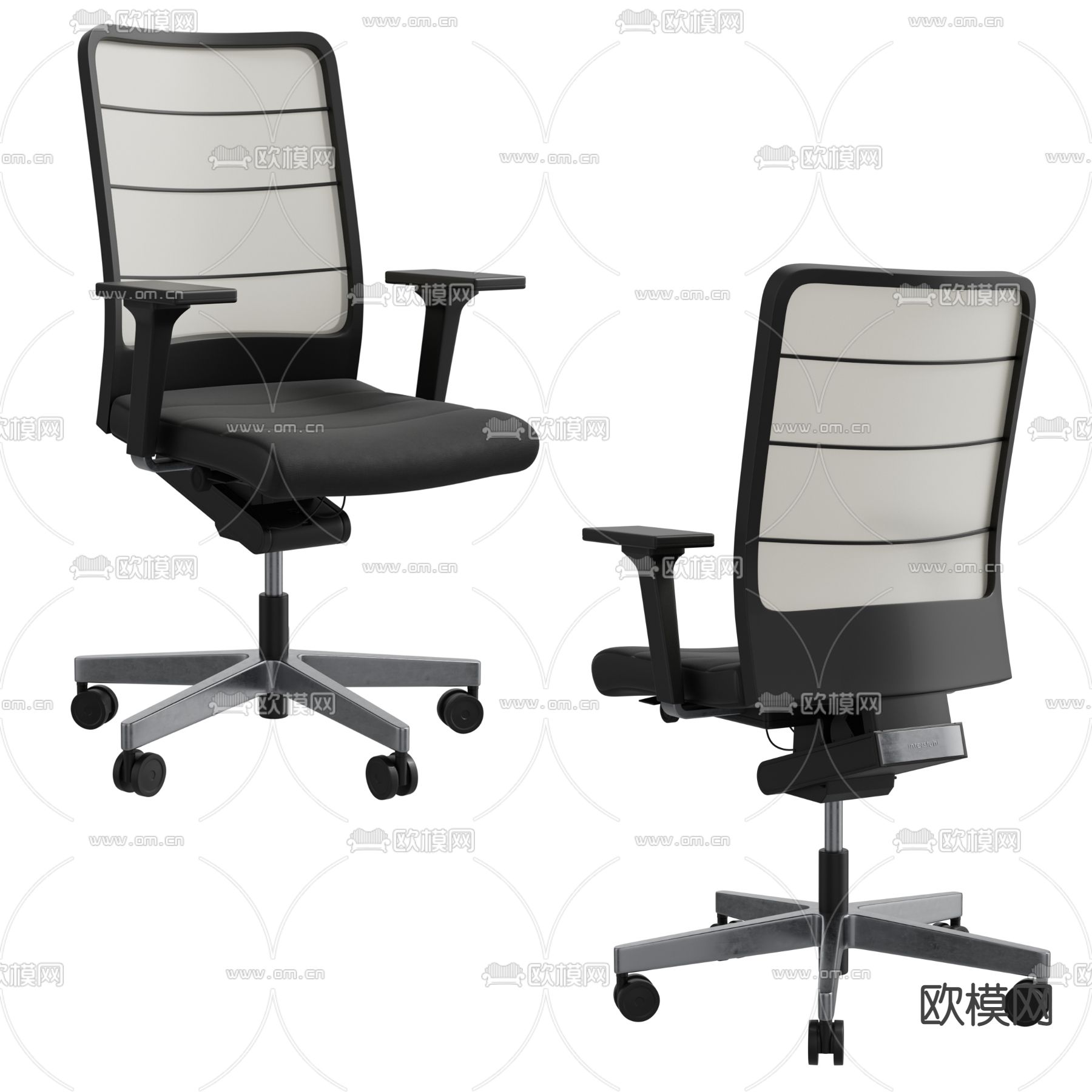 办公椅 职员椅3d模型下载