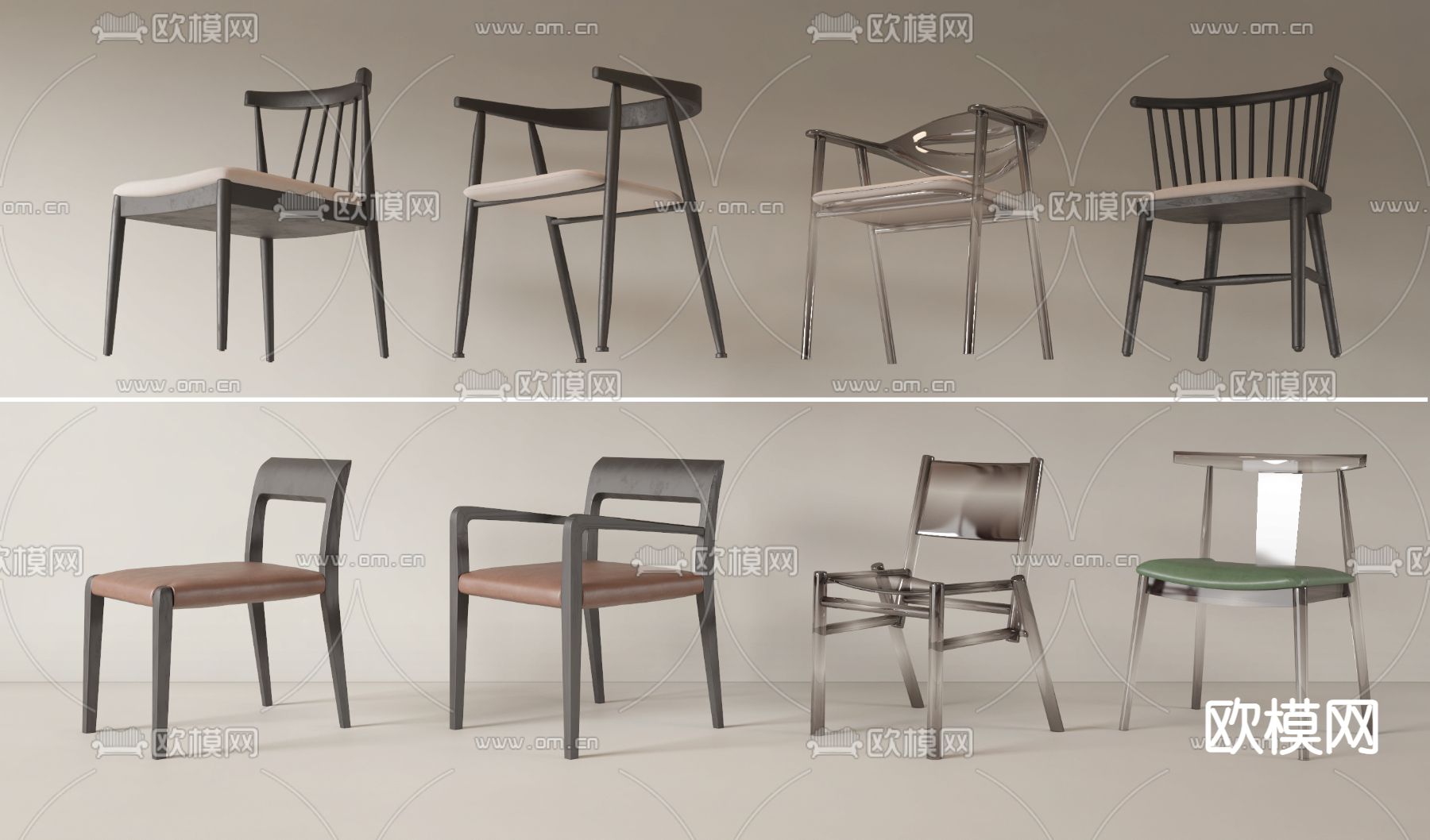 现代椅子 休闲椅3d模型下载