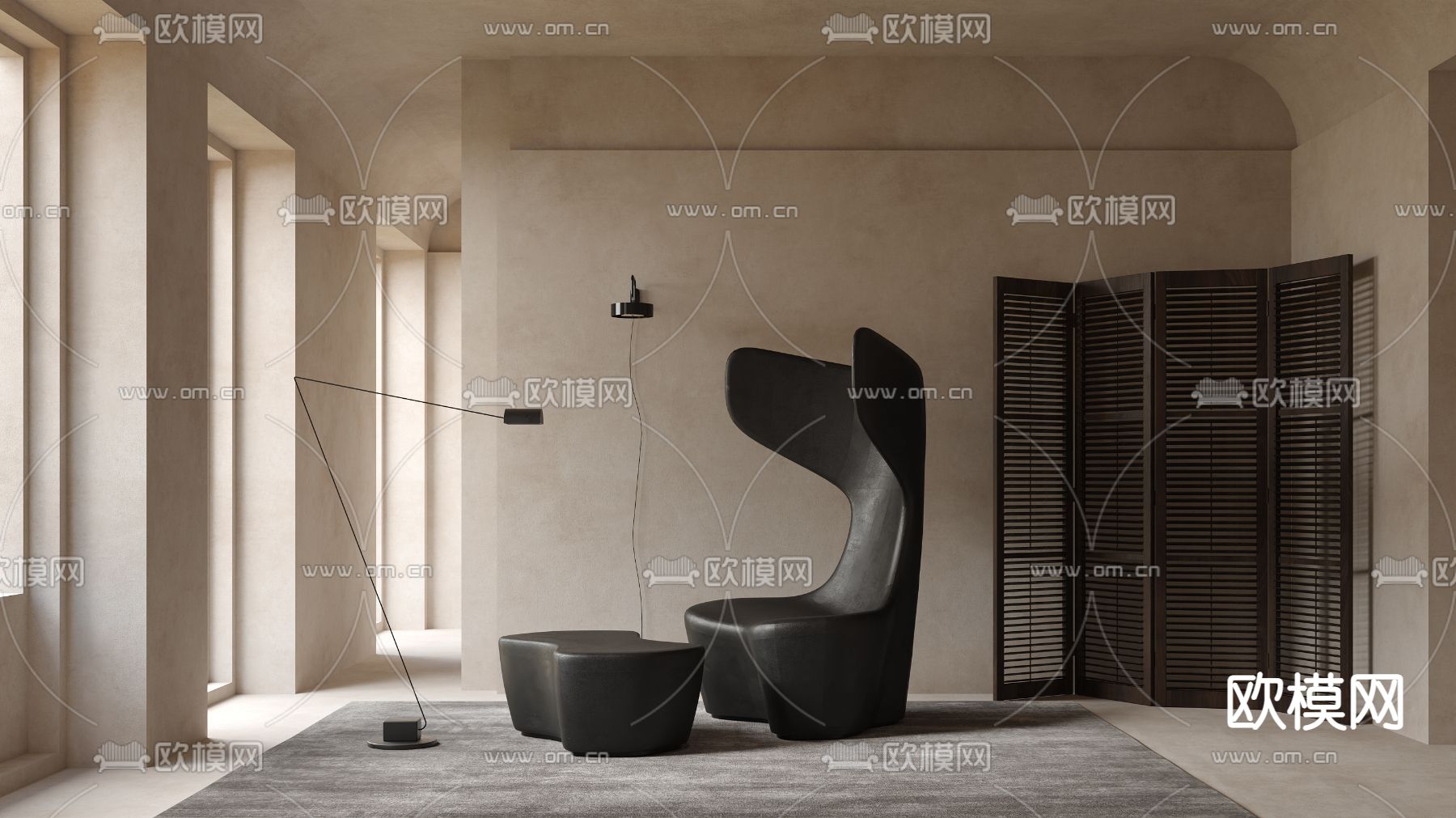 Cappellini 休闲椅3d模型下载