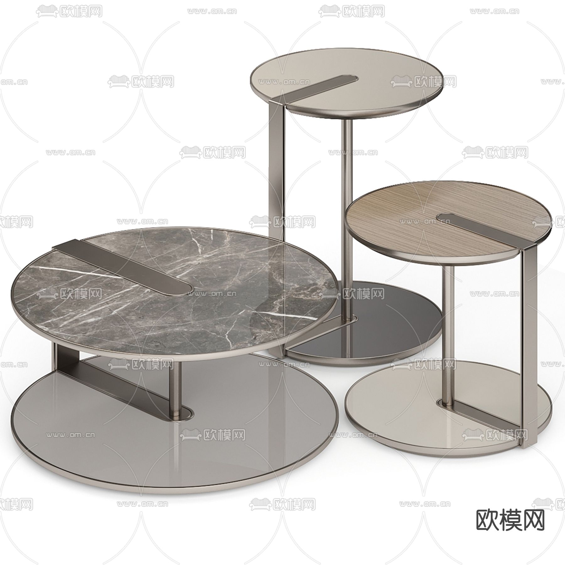 FENDI 茶几3d模型下载（渲染图2）