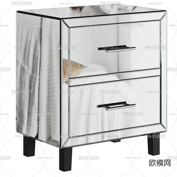 床头柜3d模型下载(渲染图1)