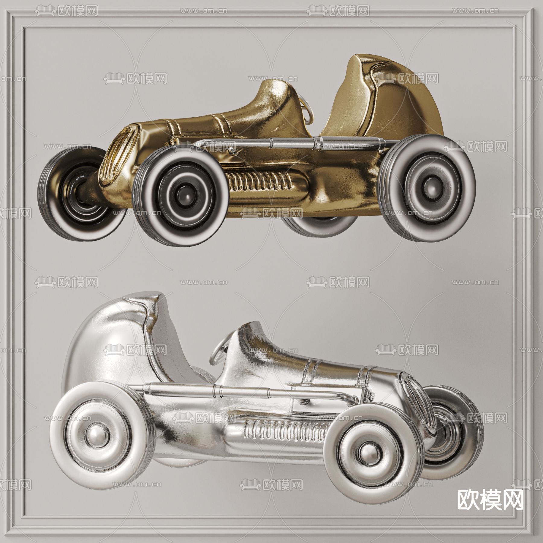 儿童玩具 小汽车 老爷车3d模型下载