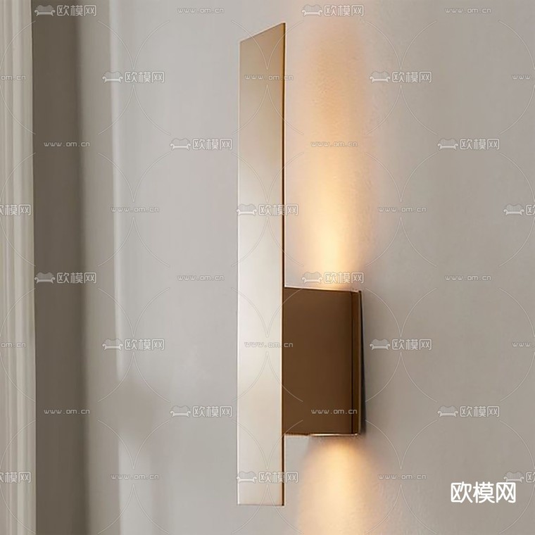 条形壁灯3d模型下载_ID14117390_3dmax免费模型-欧模网