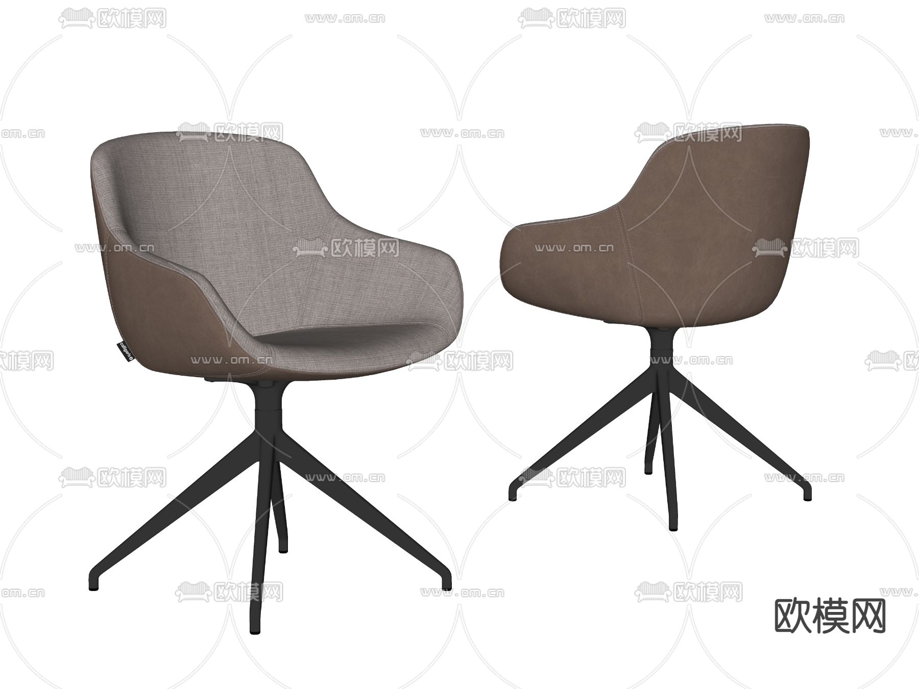 办公椅 休闲椅子su模型下载（渲染图2）