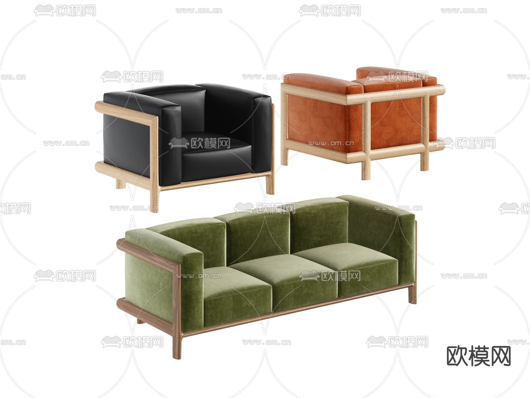 北欧沙发 休闲沙发3d模型下载