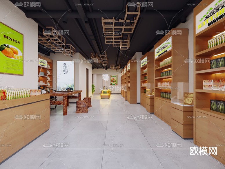 商场 超市3d模型下载(渲染图1)