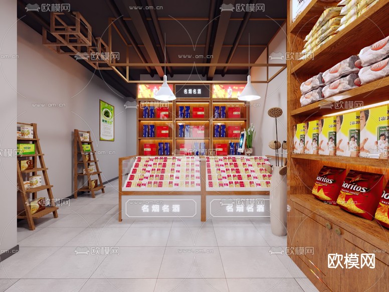 商场 超市3d模型下载(渲染图3)