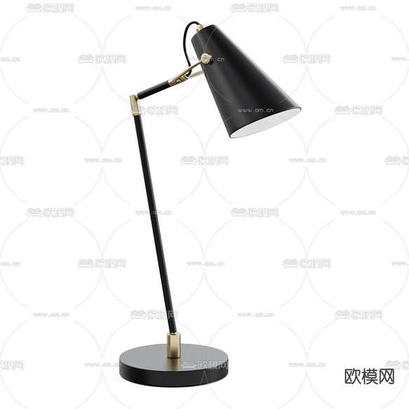 台灯 阅读灯3d模型下载(渲染图1)
