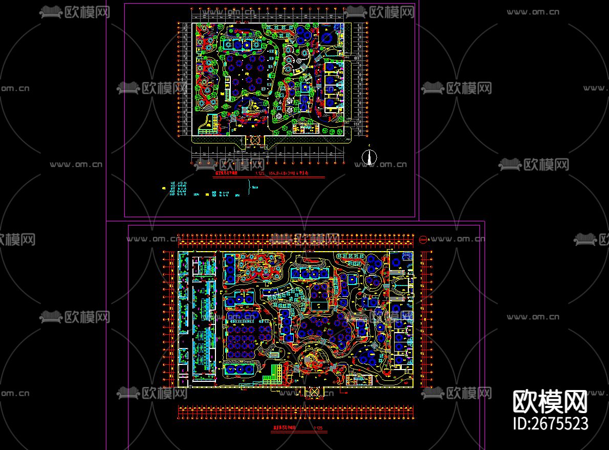 上海会所设计cad施工图下载