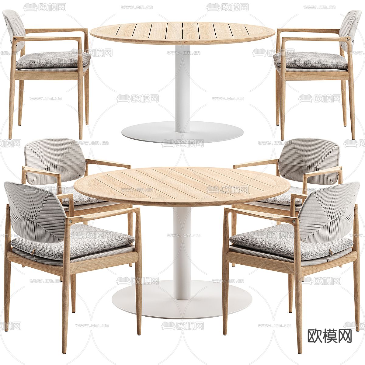 户外桌椅 咖啡桌3d模型下载