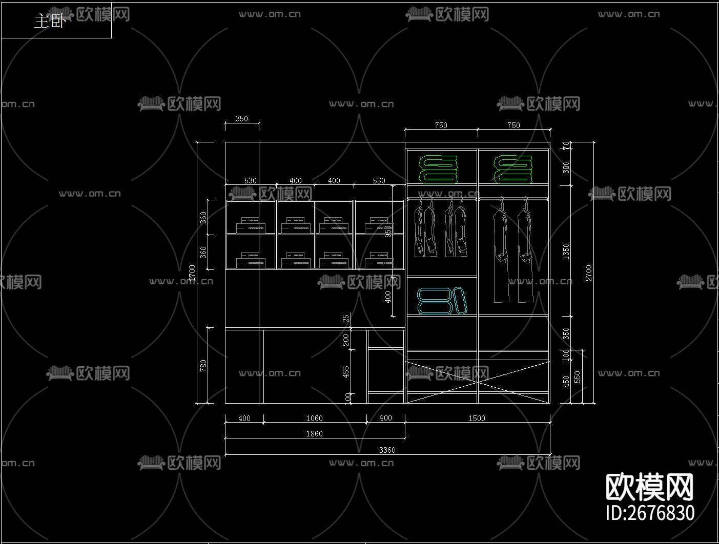 榻榻米CAD施工图下载（渲染图10）