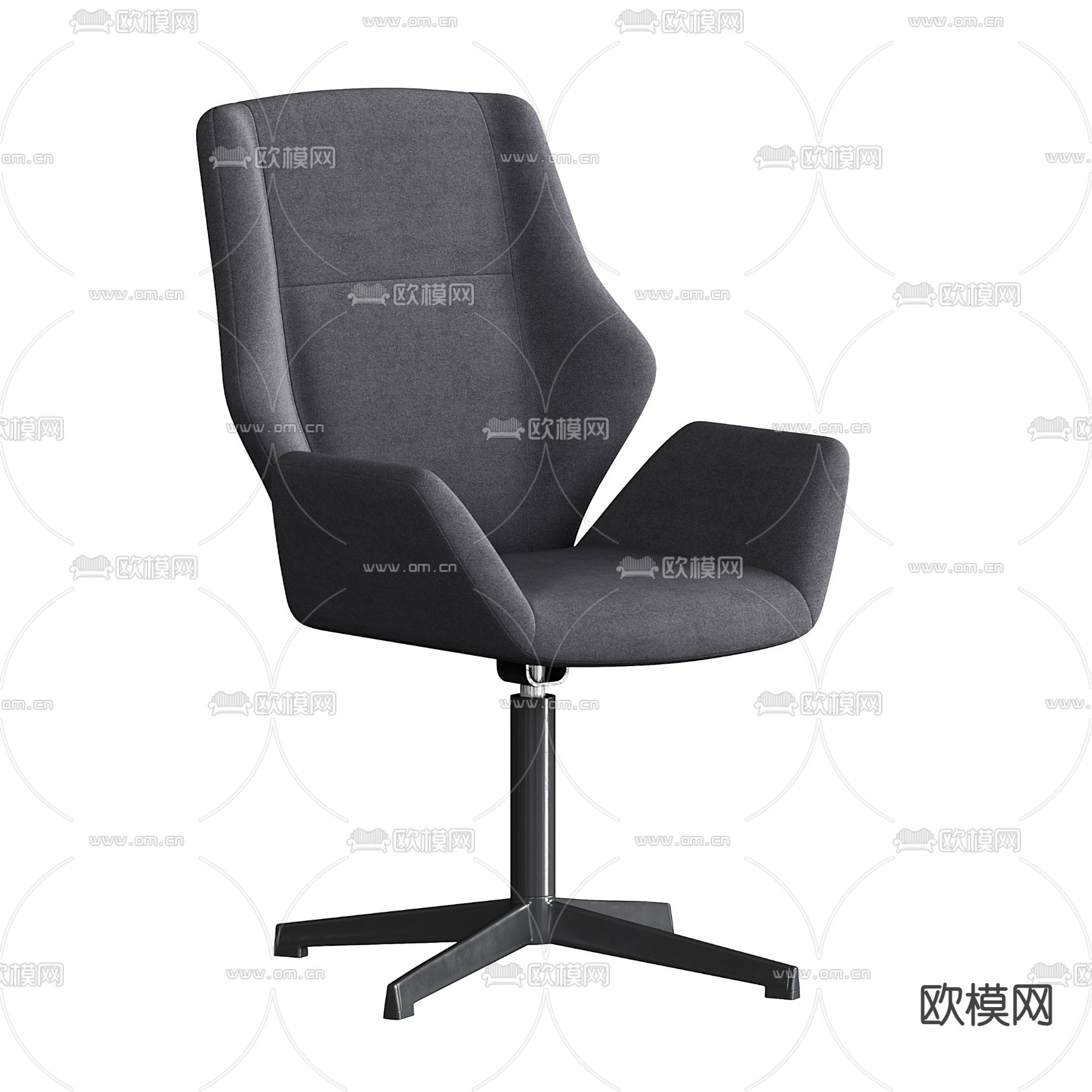 办公椅 大班椅3d模型下载（渲染图1）