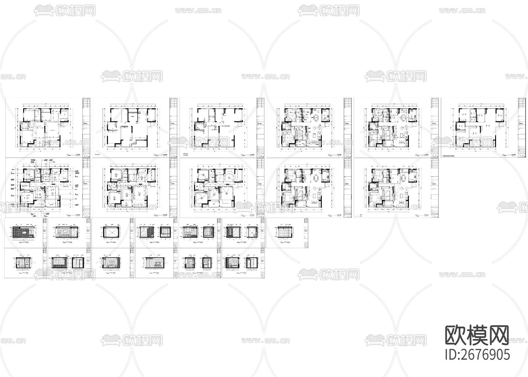 家装cad施工图下载（渲染图6）