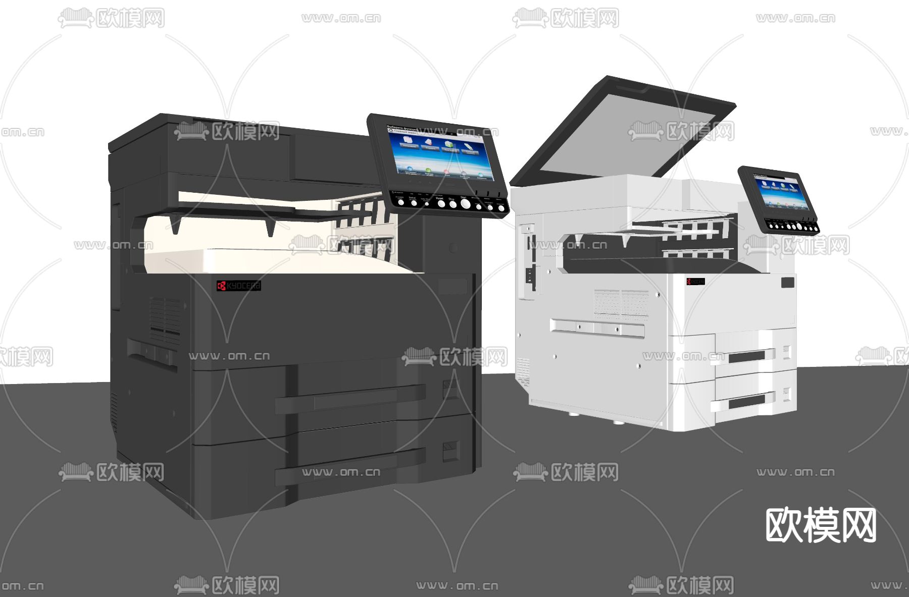 办公用品 打印机su模型下载（渲染图2）