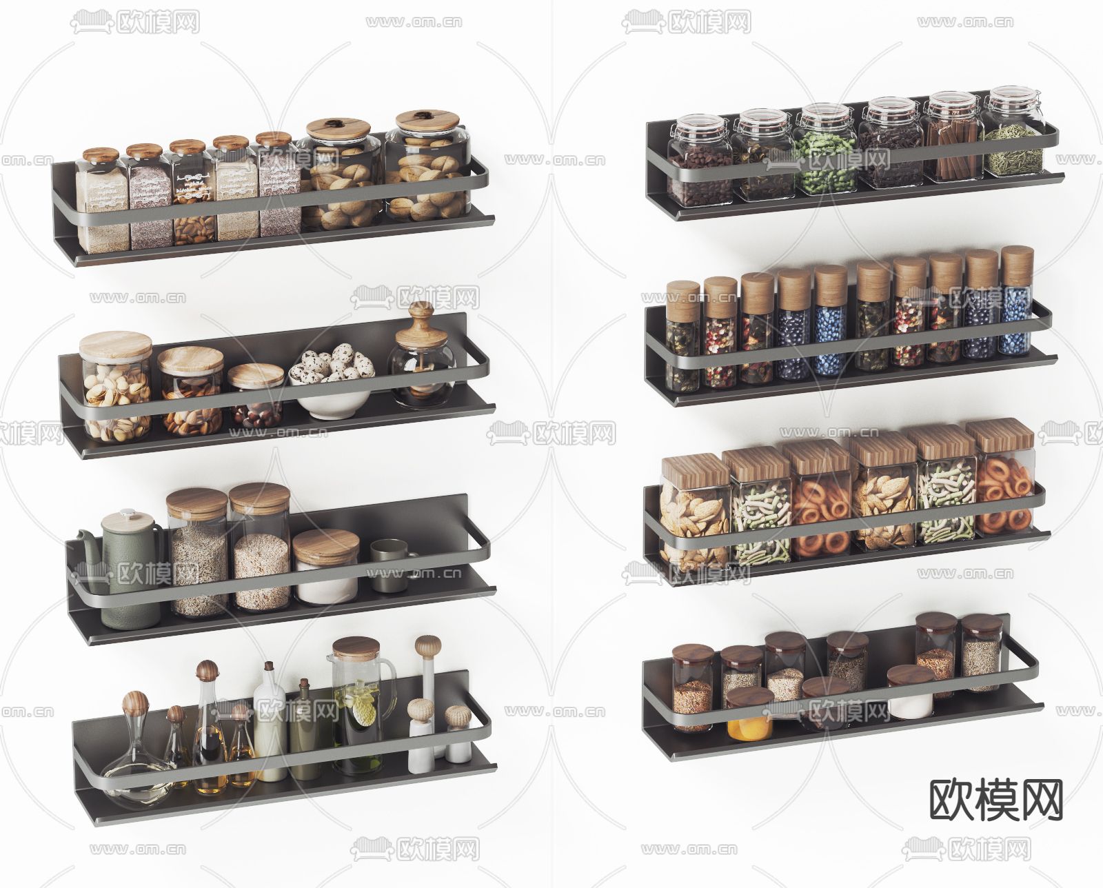 调味瓶 罐料瓶3d模型下载