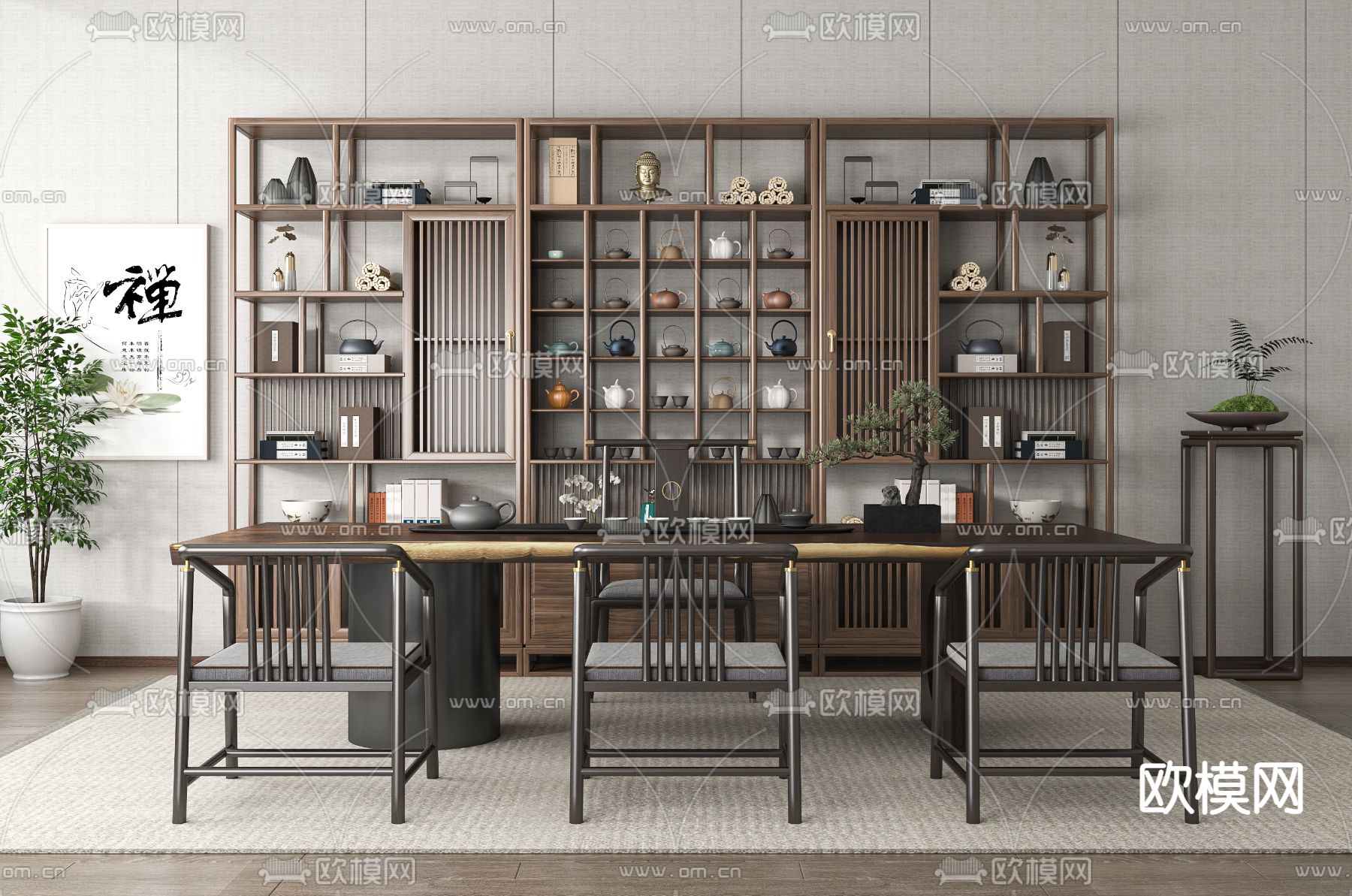 博古架3d模型下载