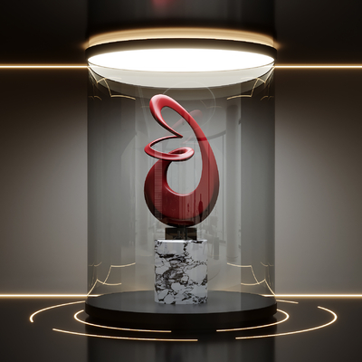 抽象雕塑 艺术装置su模型