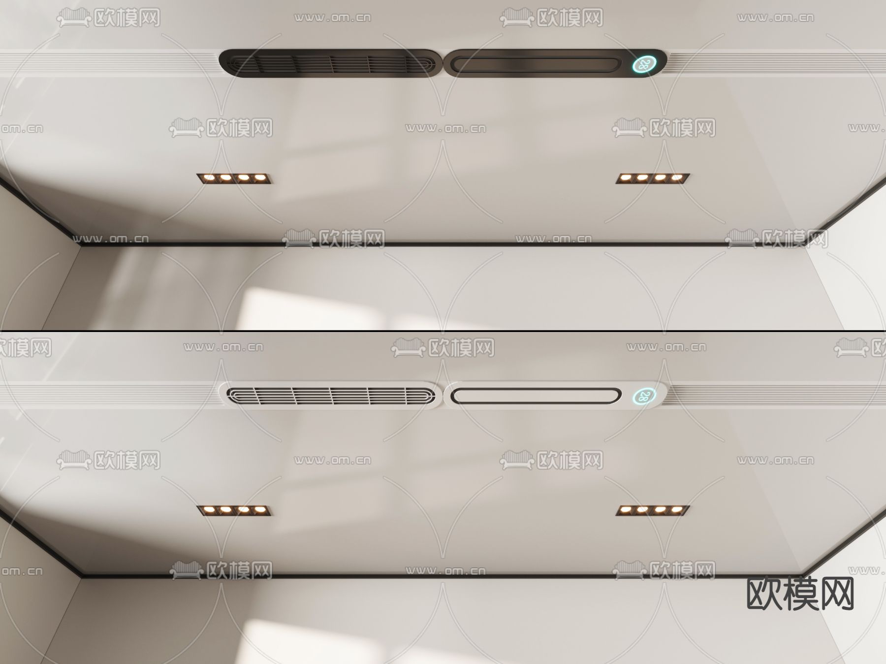 吊顶 蜂窝大板 铝扣板3d模型