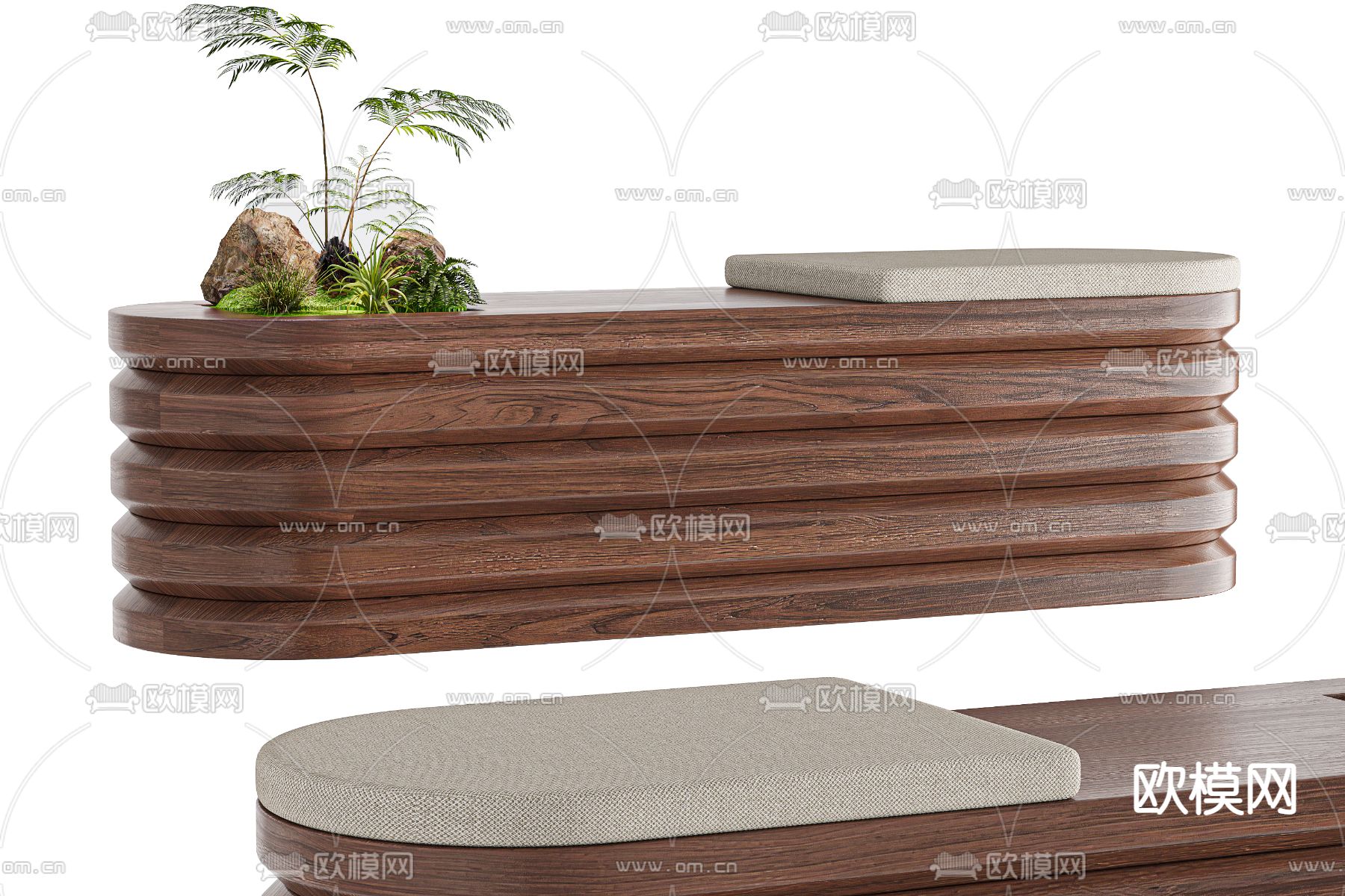 户外椅 凳子 长凳3d模型下载