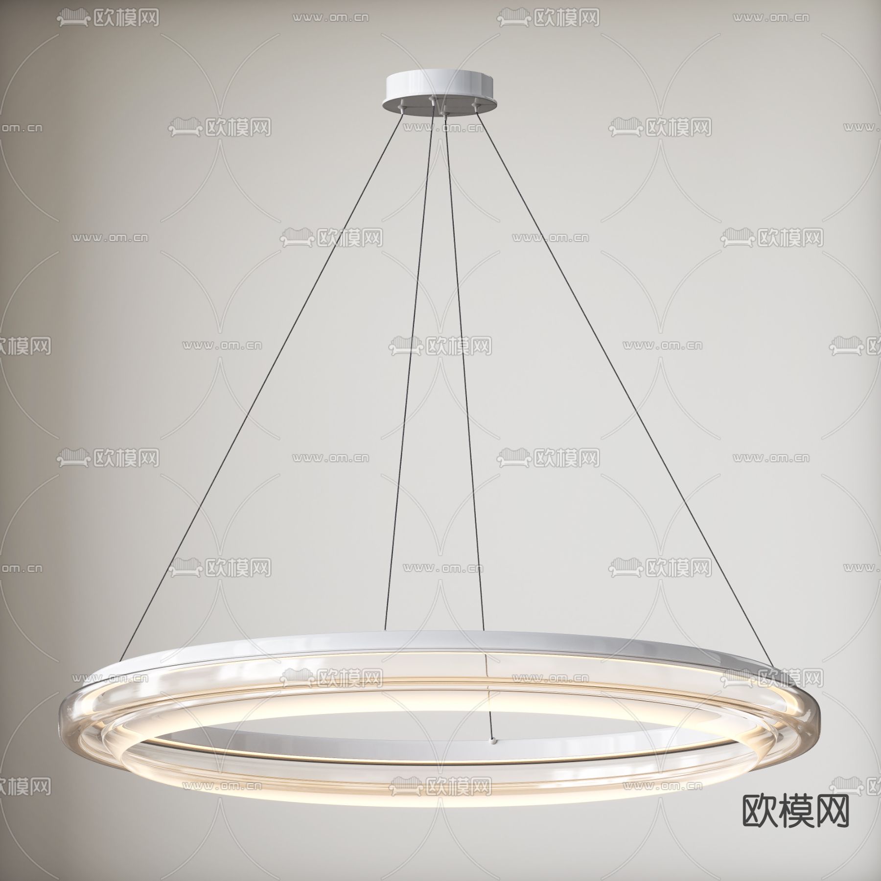 环形吊灯 大厅灯su模型下载_ID14121808_sketchup模型下载-欧模网