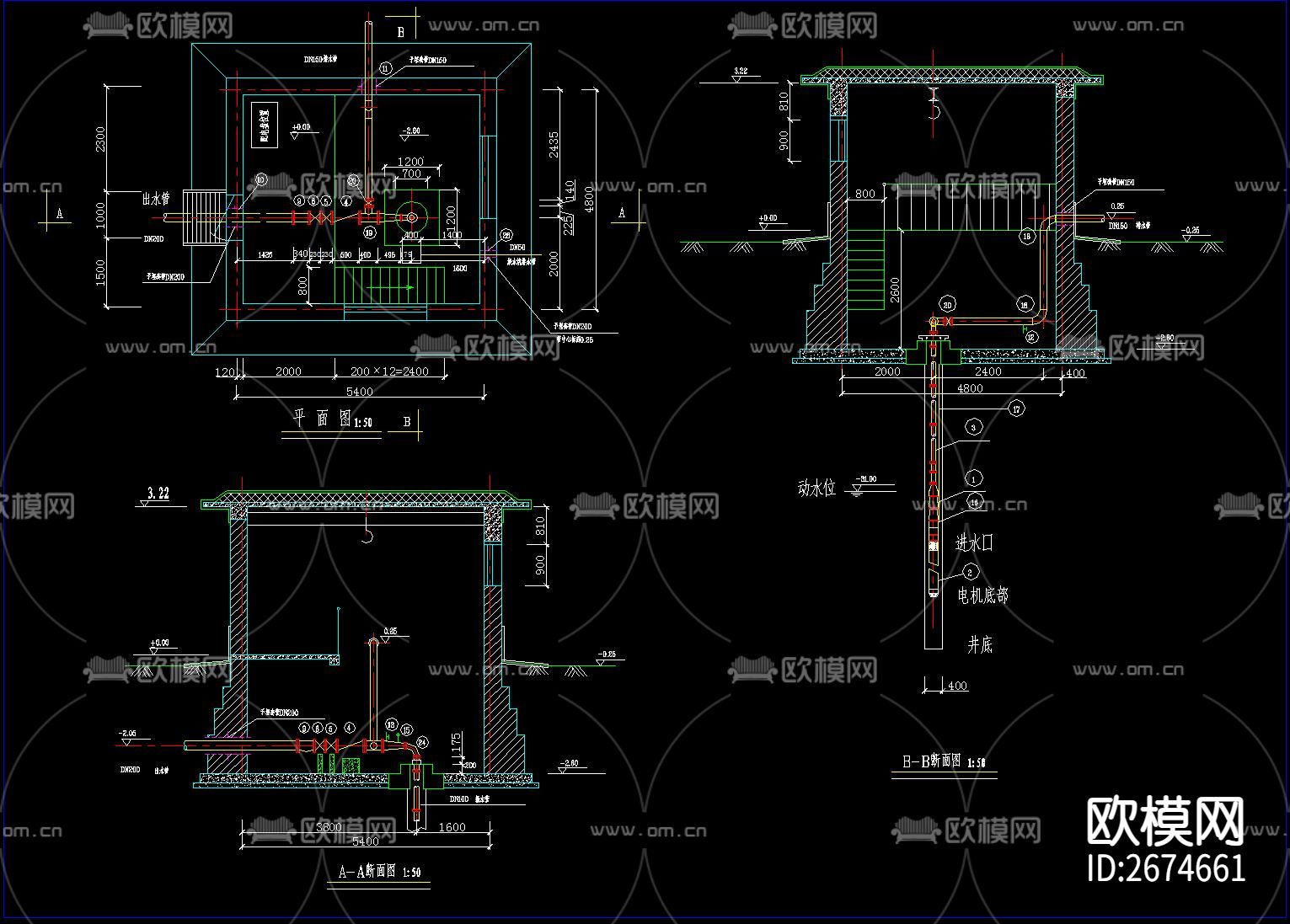 泵房设计节点大样下载（渲染图3）