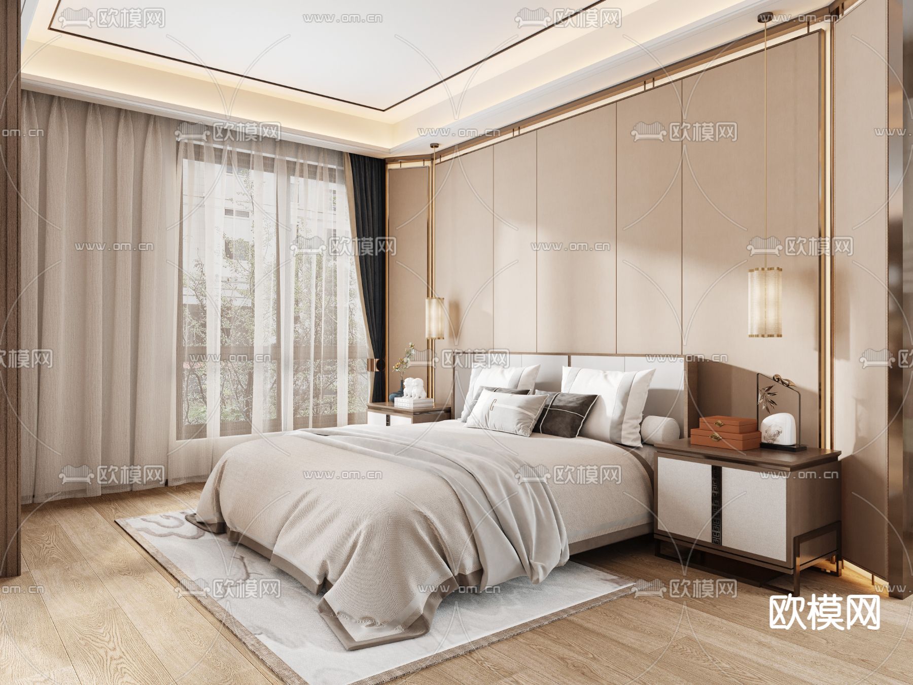 北欧客厅3d模型下载（渲染图5）