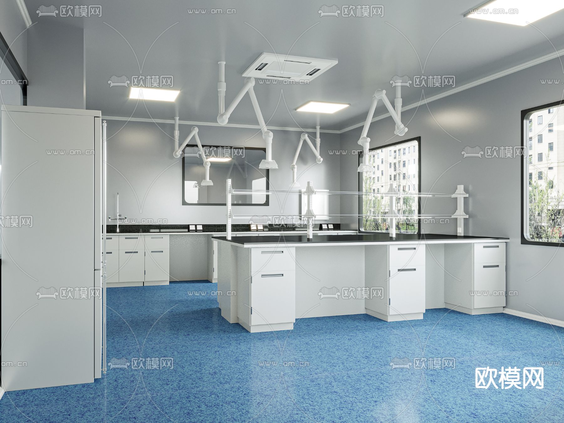 化学实验室3d模型下载_ID14119563_3dmax免费模型-欧模网