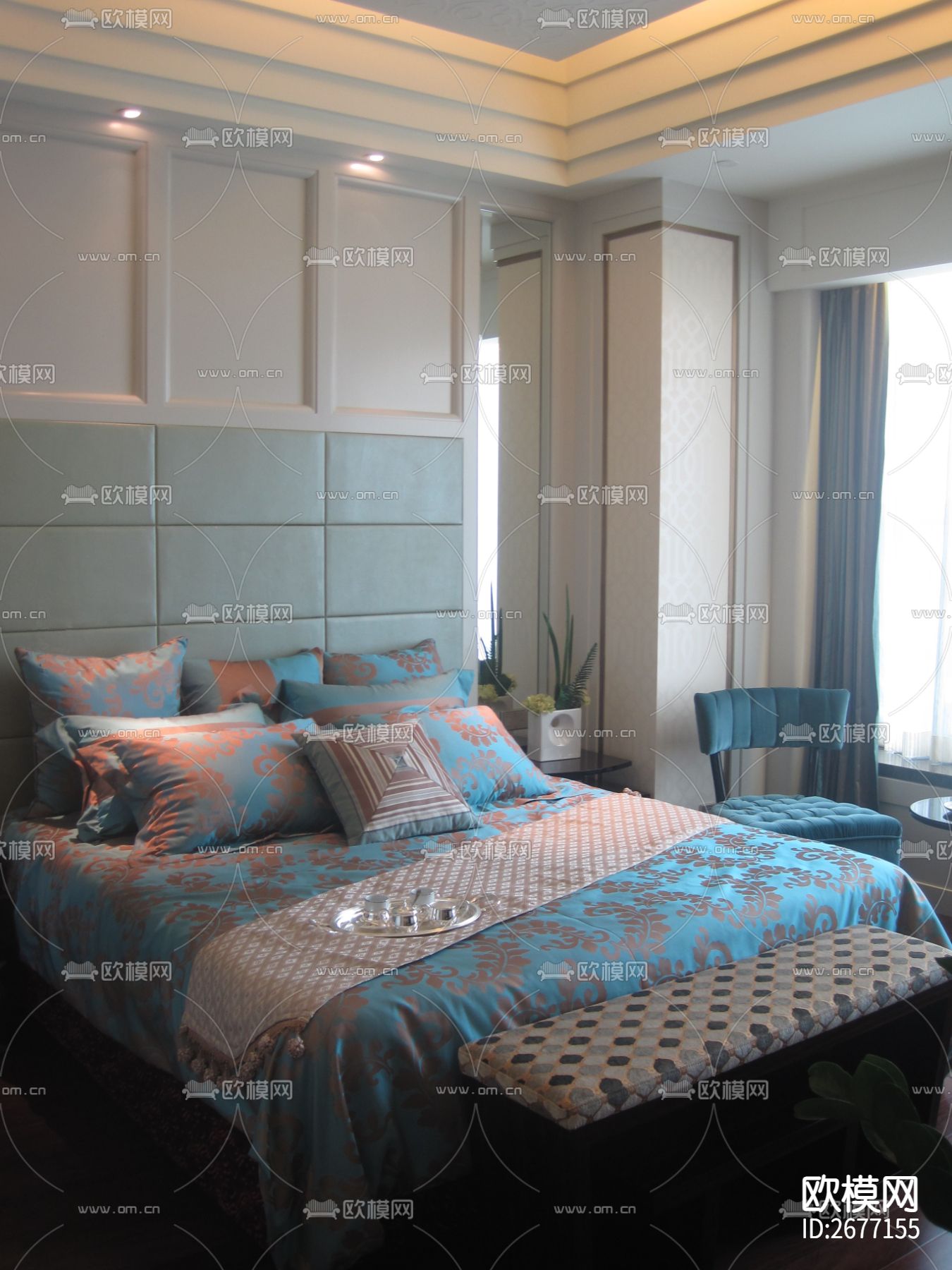 君悦酒店式公寓cad施工图下载（渲染图2）