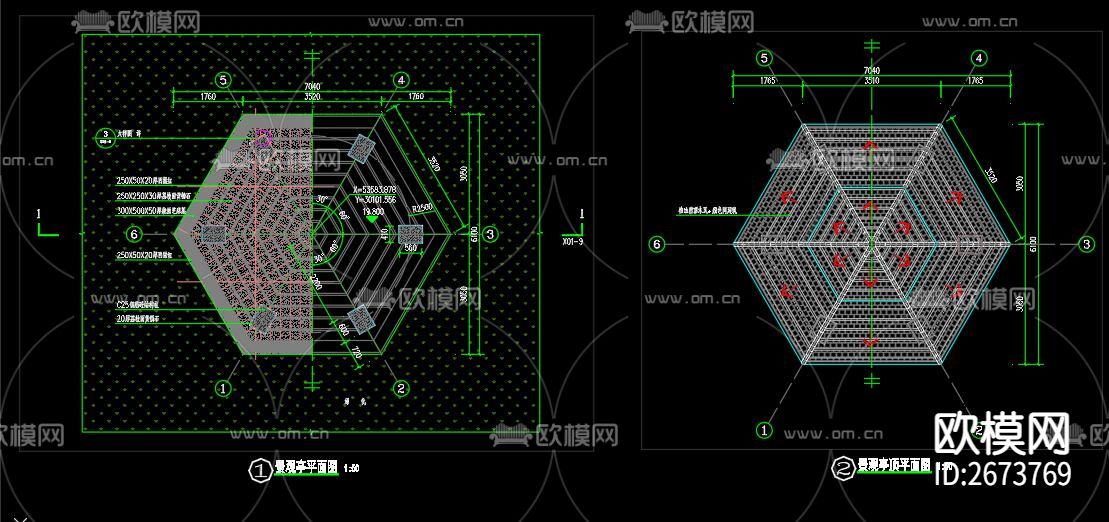 生态景观亭子CAD图纸下载（渲染图4）