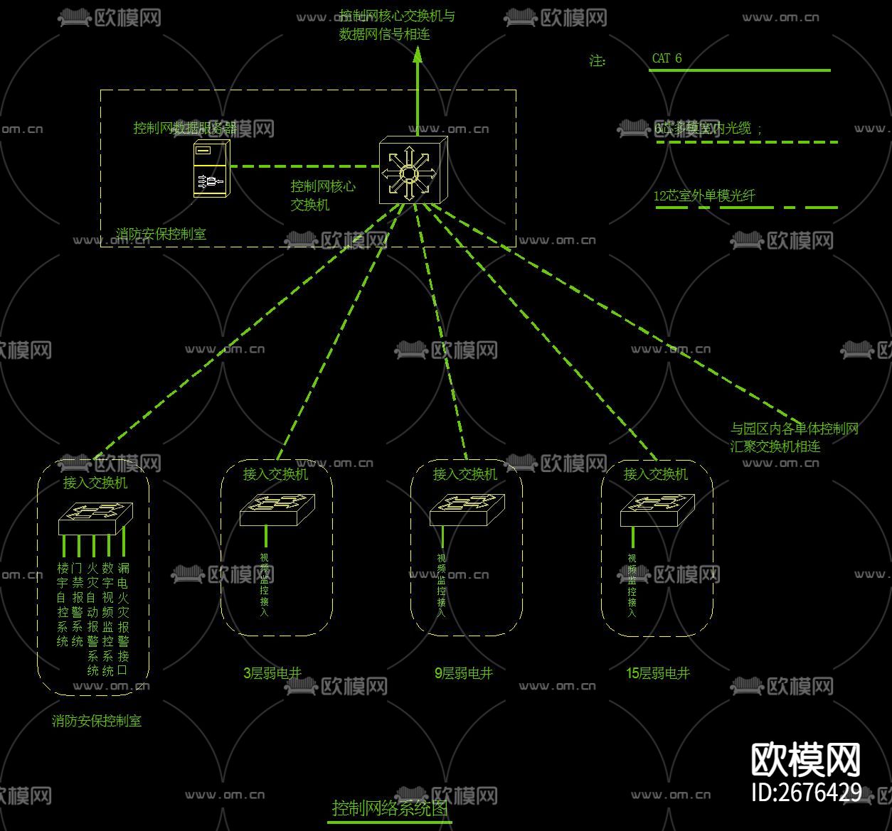 酒店CAD弱电设计下载（渲染图5）