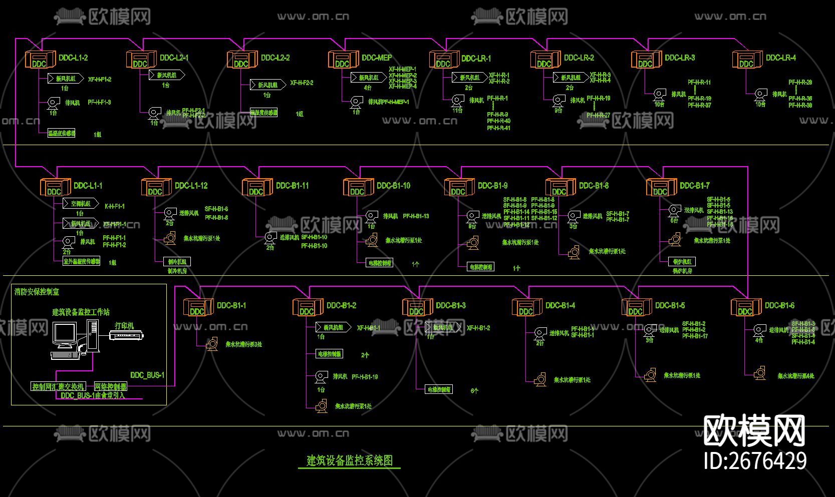 酒店CAD弱电设计下载（渲染图6）