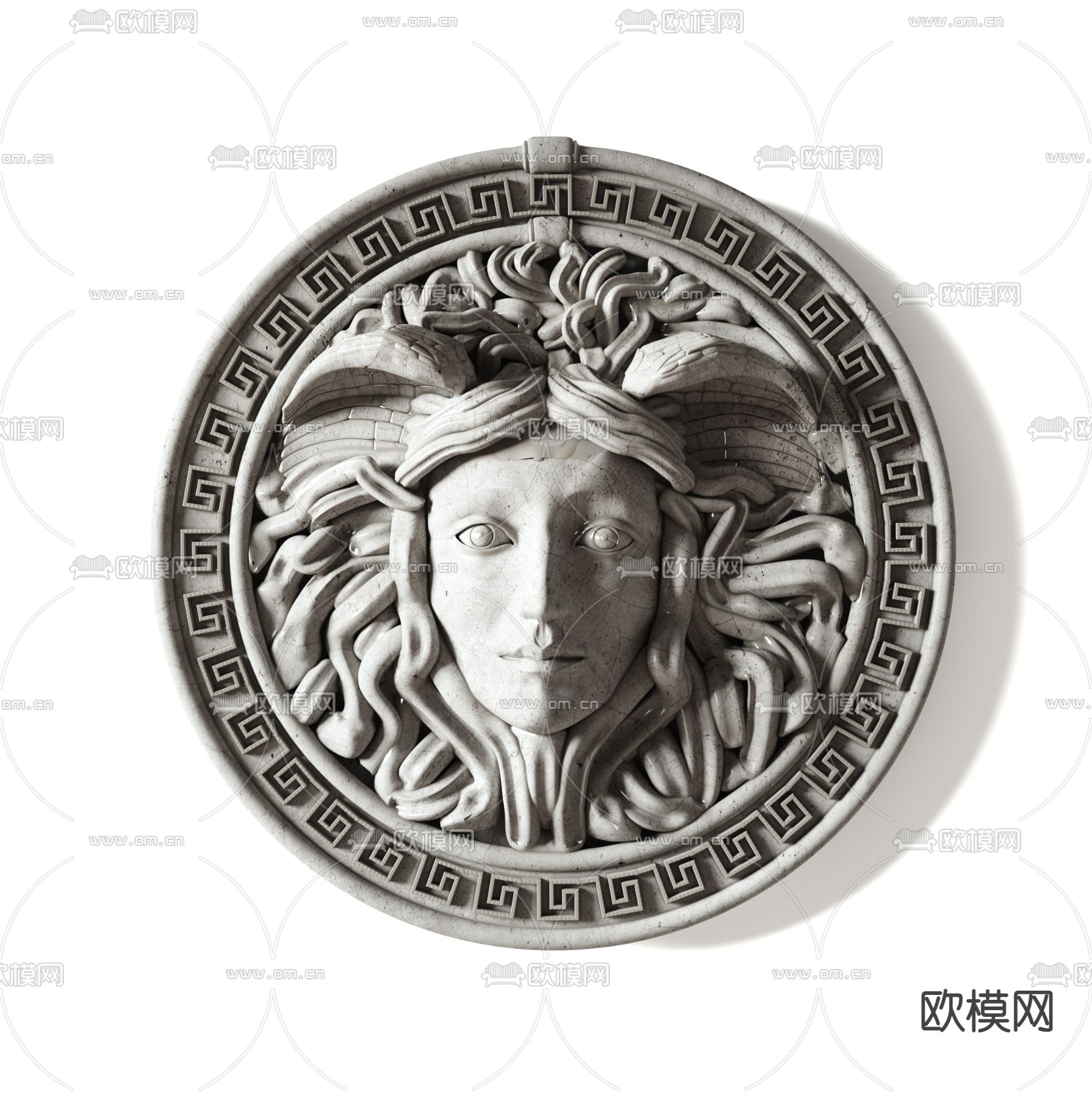 欧式浮雕墙饰 挂件3d模型下载