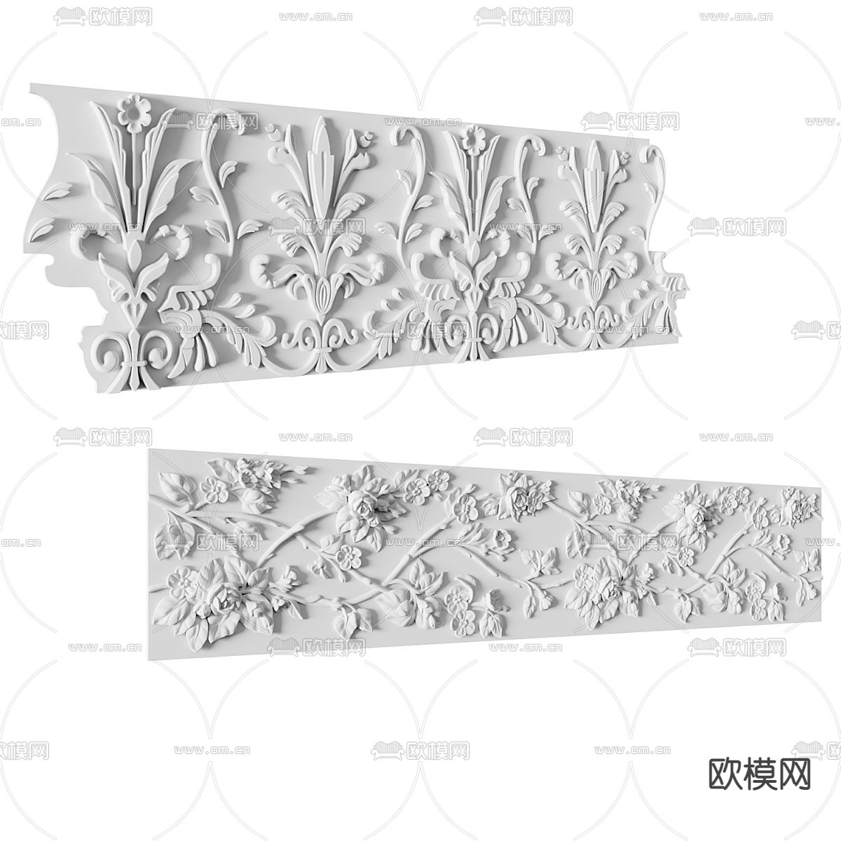 欧式雕花3d模型下载_ID14122222_3dmax免费模型-欧模网