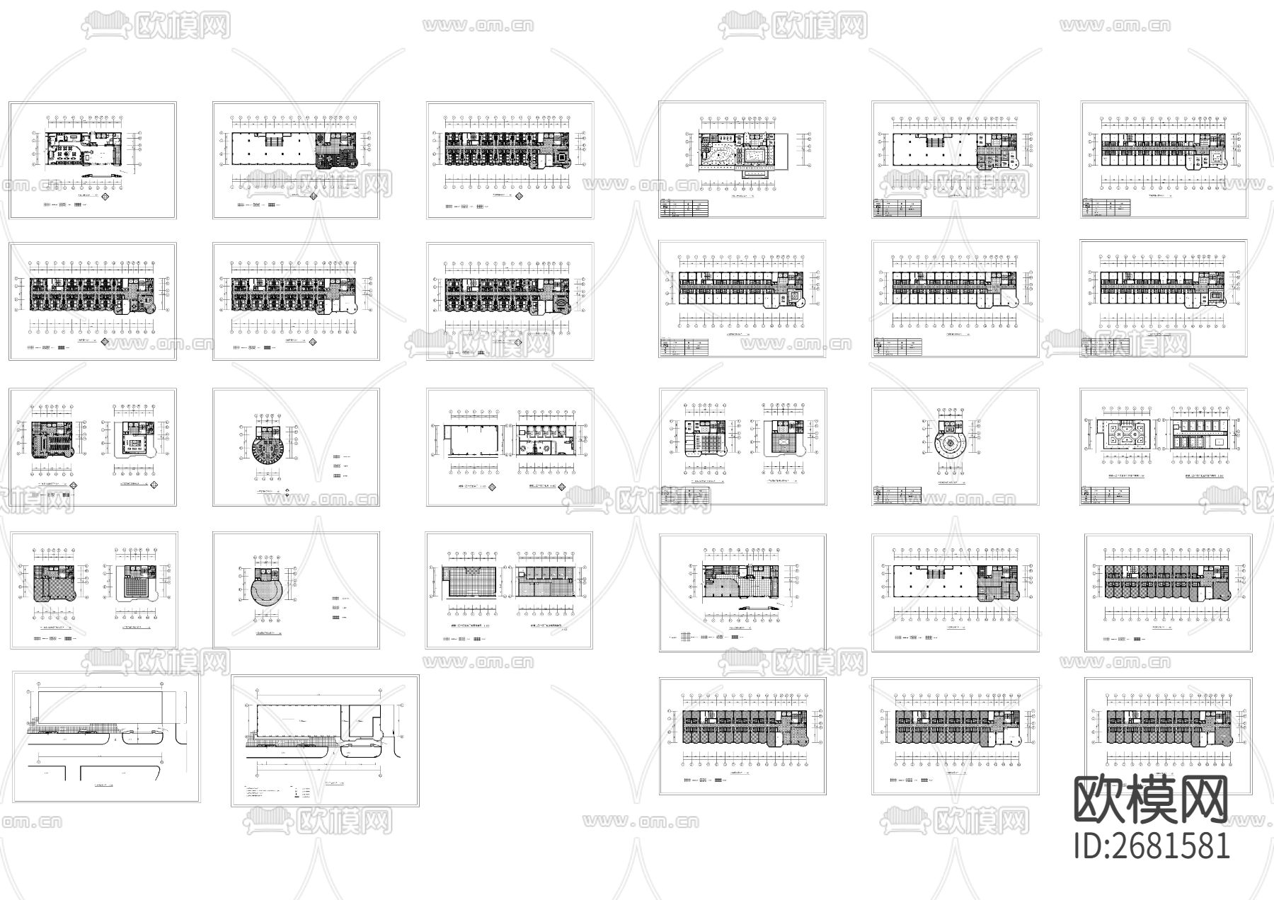 某宾馆装饰平面cad施工图下载（渲染图10）