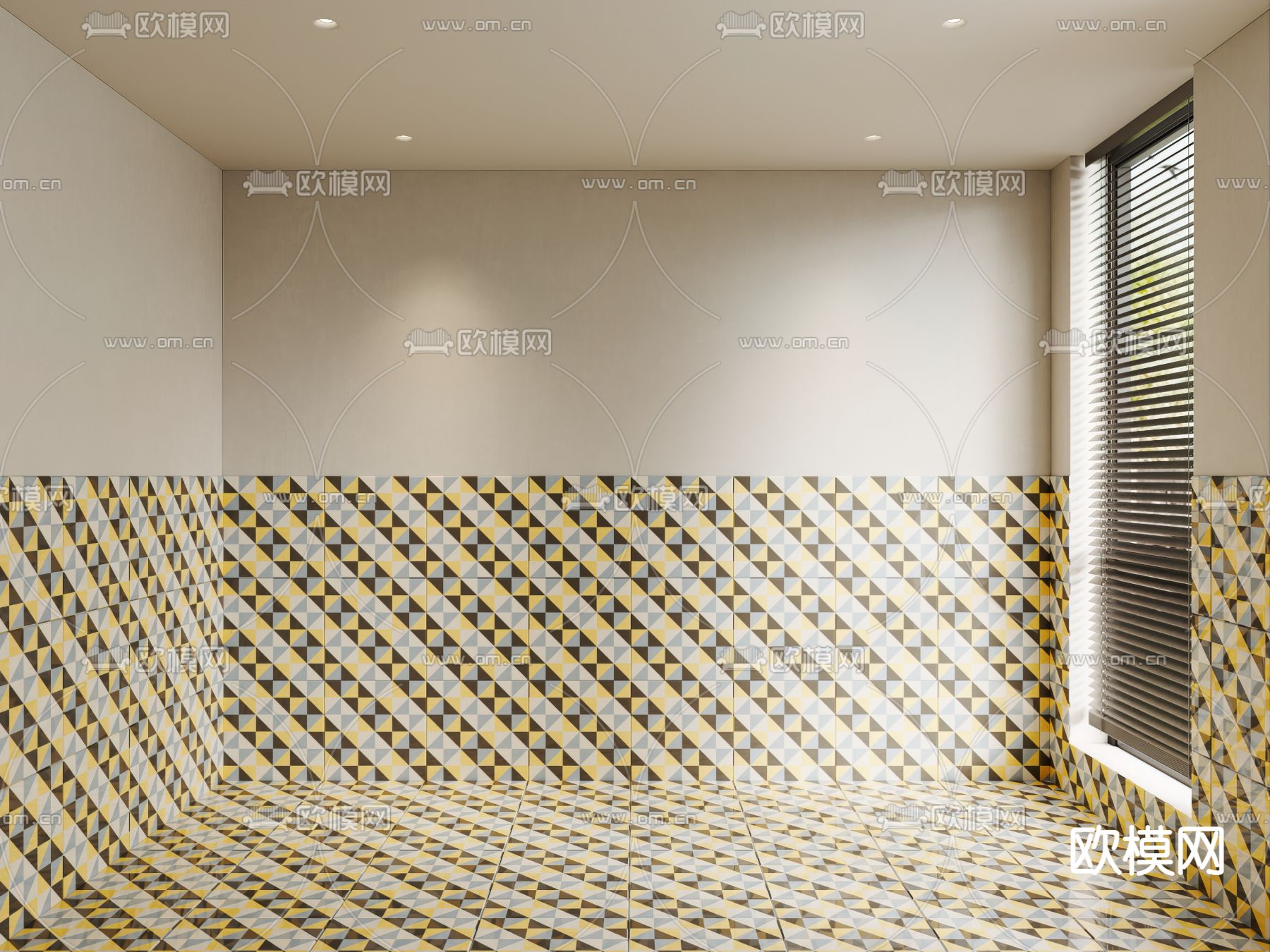 地砖 拼花瓷砖3d模型下载