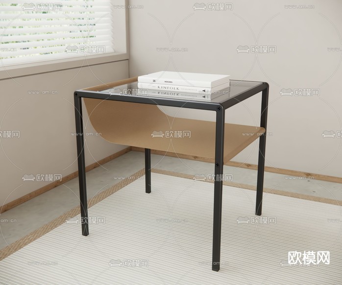 molteni 现代边几 角几 圆几3d模型下载