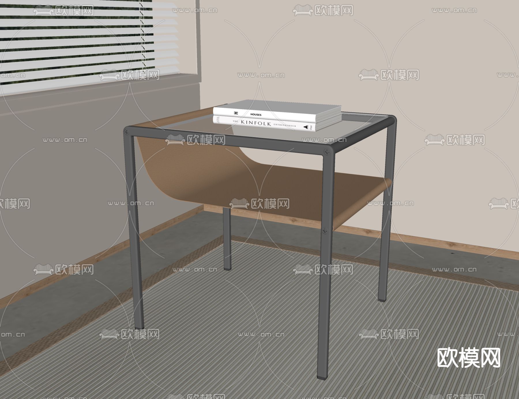 molteni c 边几 角几su模型下载（渲染图2）