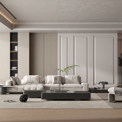  Minotti 客厅su模型 