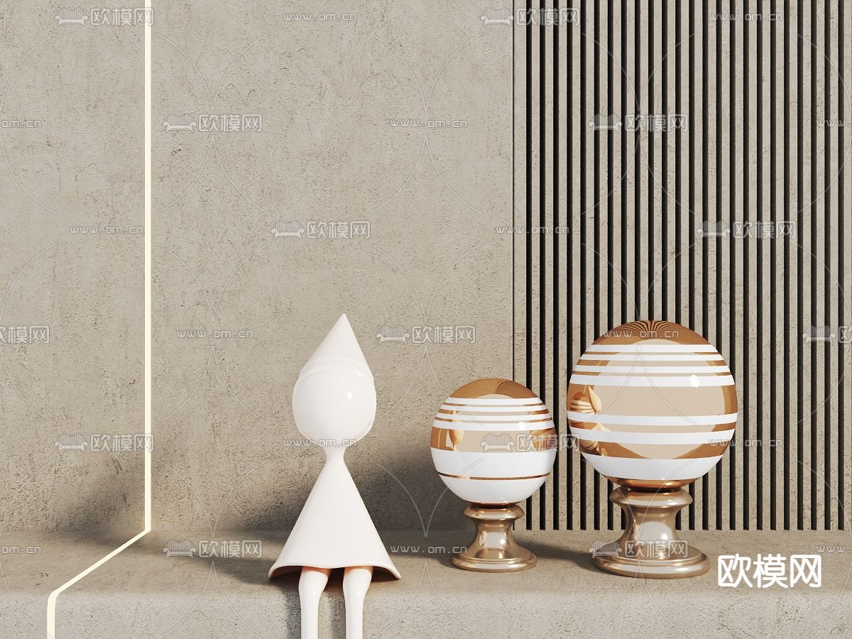 装饰品摆件 雕塑免费3d模型下载