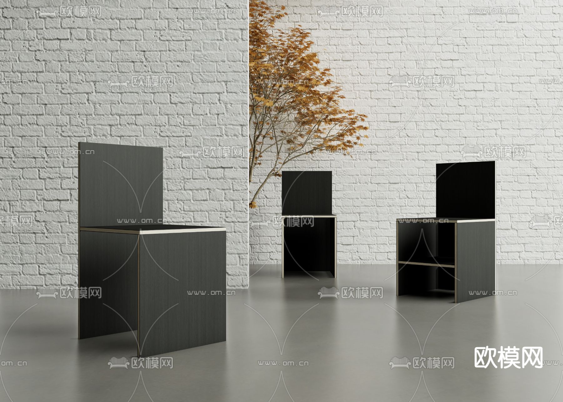 现代椅子 餐椅 单椅3d模型下载