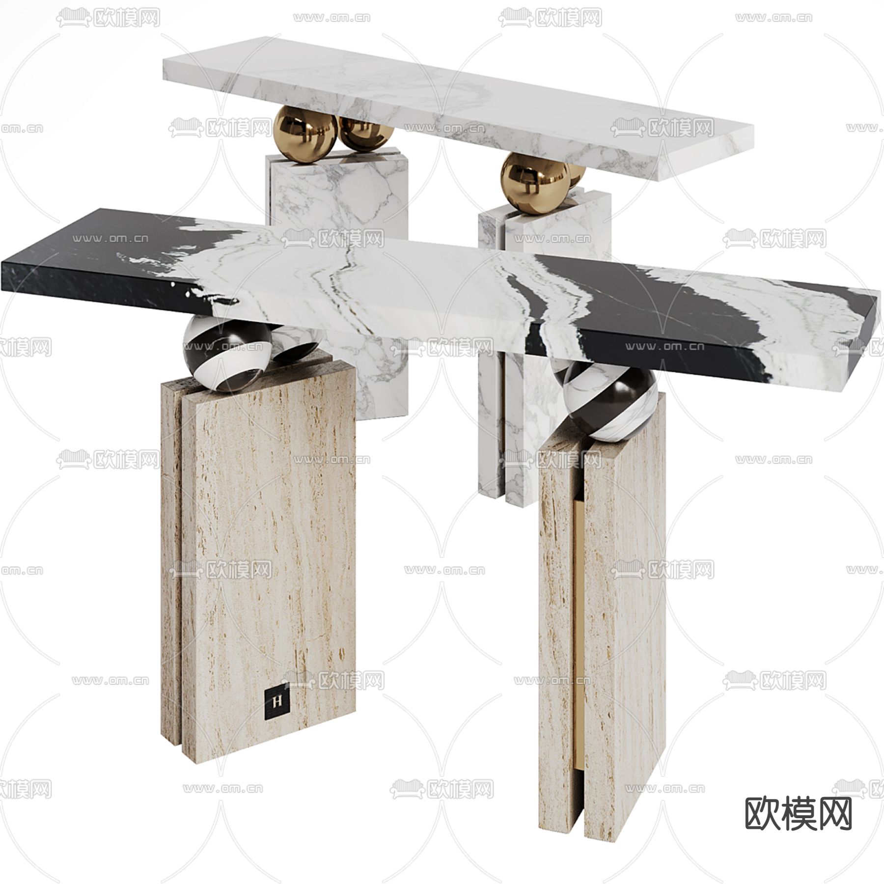 Console 玄关条案 端景台3d模型