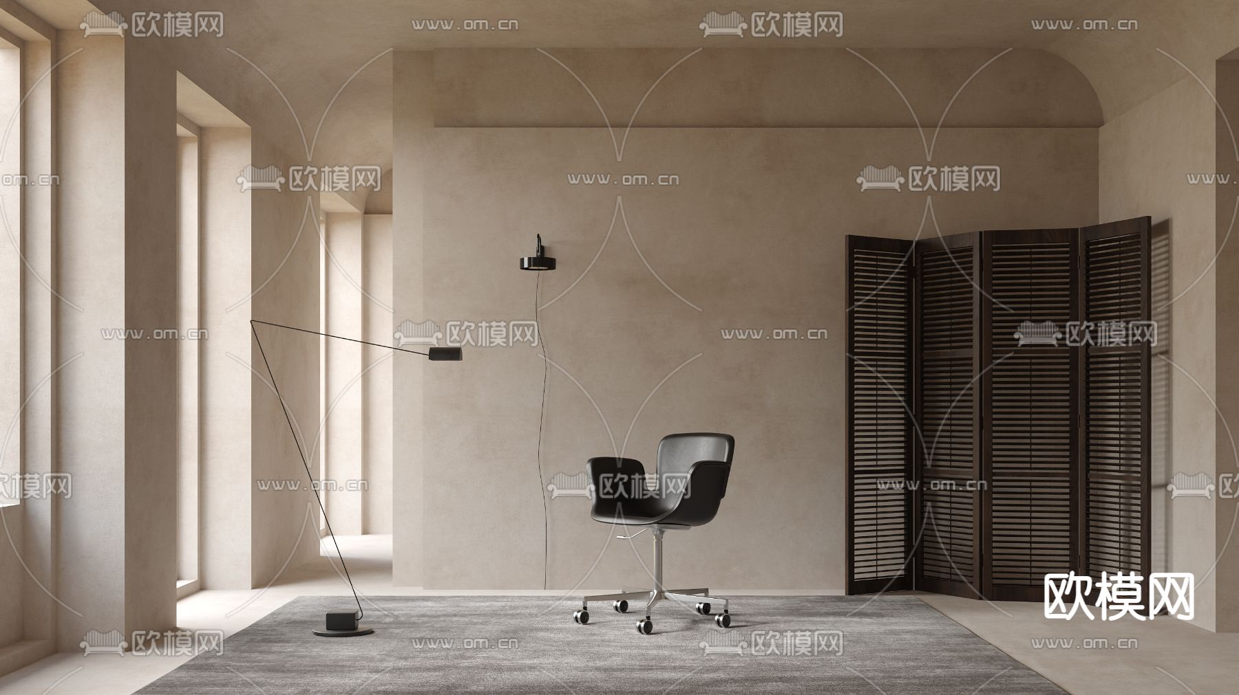 Cappellini 办公椅 大班椅3d模型下载