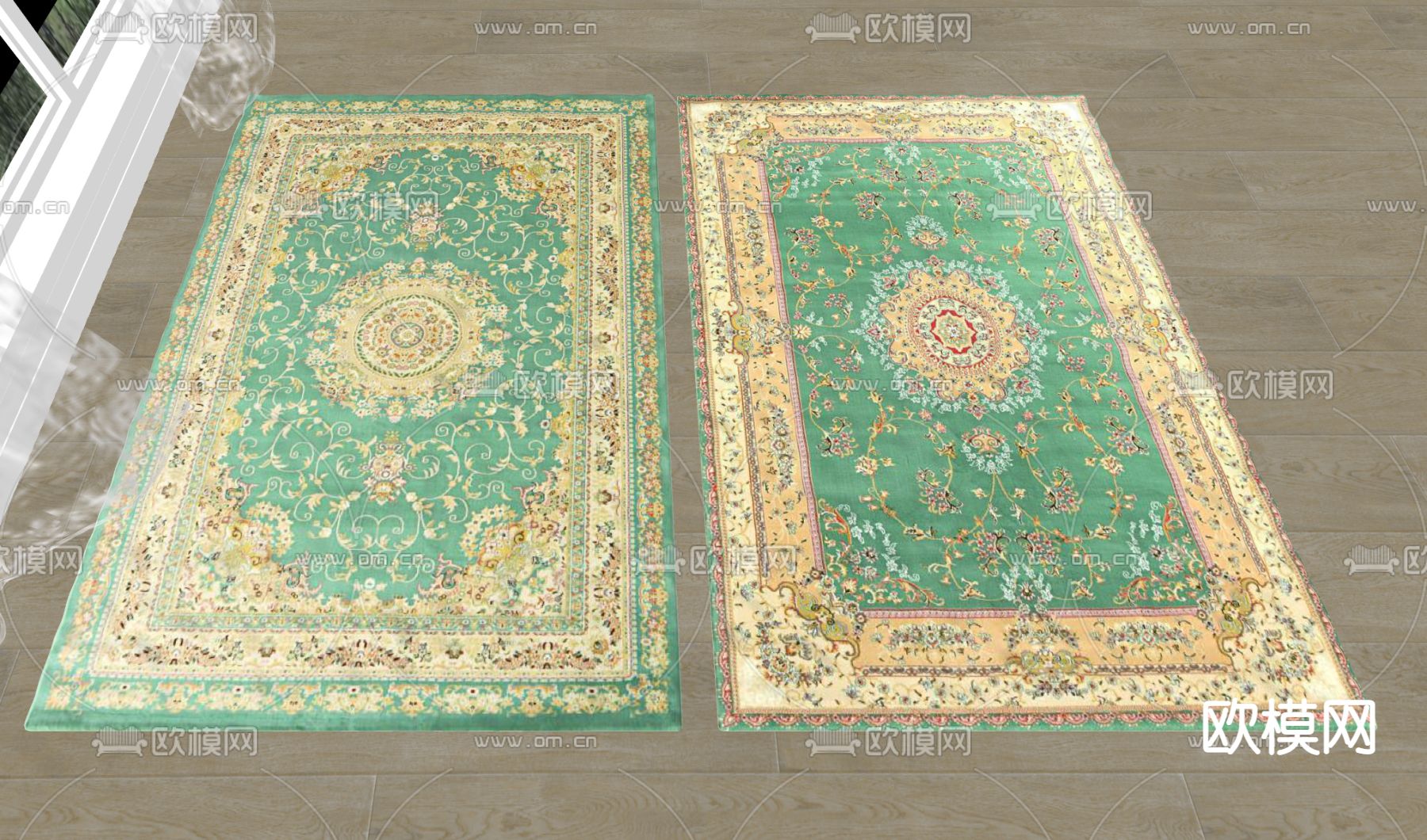 法式地毯su模型下载（渲染图2）