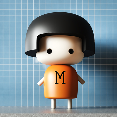  现代潮玩艺术摆件su模型 