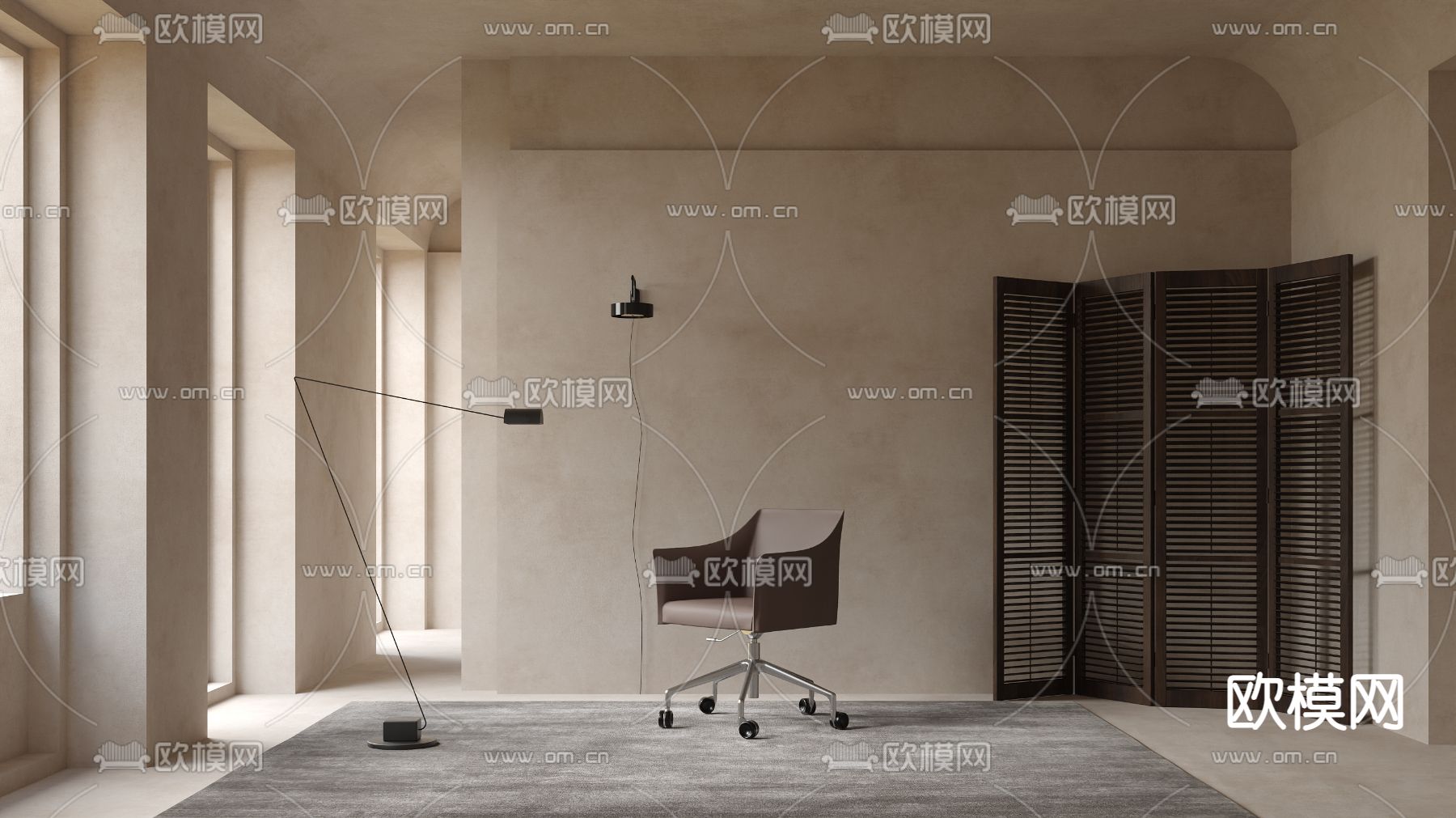 Cappellini 办公椅3d模型下载