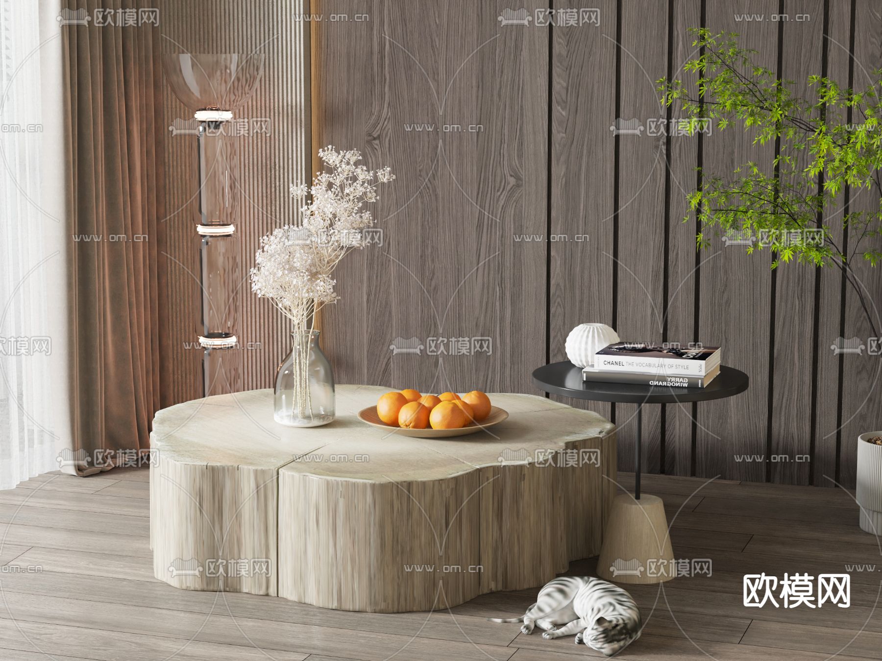 子母茶几3d模型下载